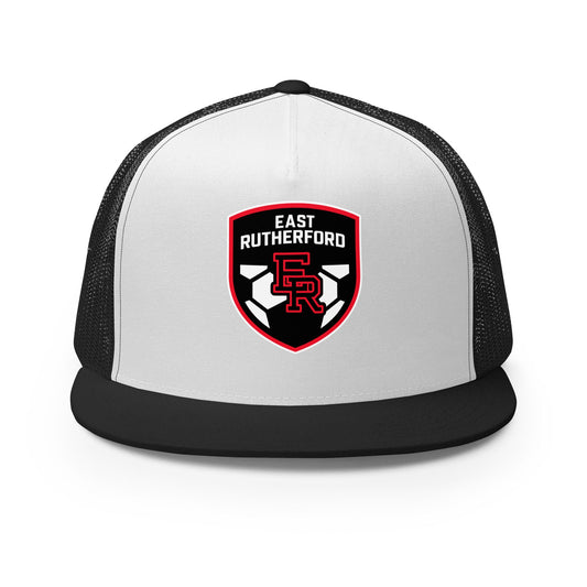 Performance | 5 Panel Trucker Cap | East Rutherford Middle School | Shield Logo