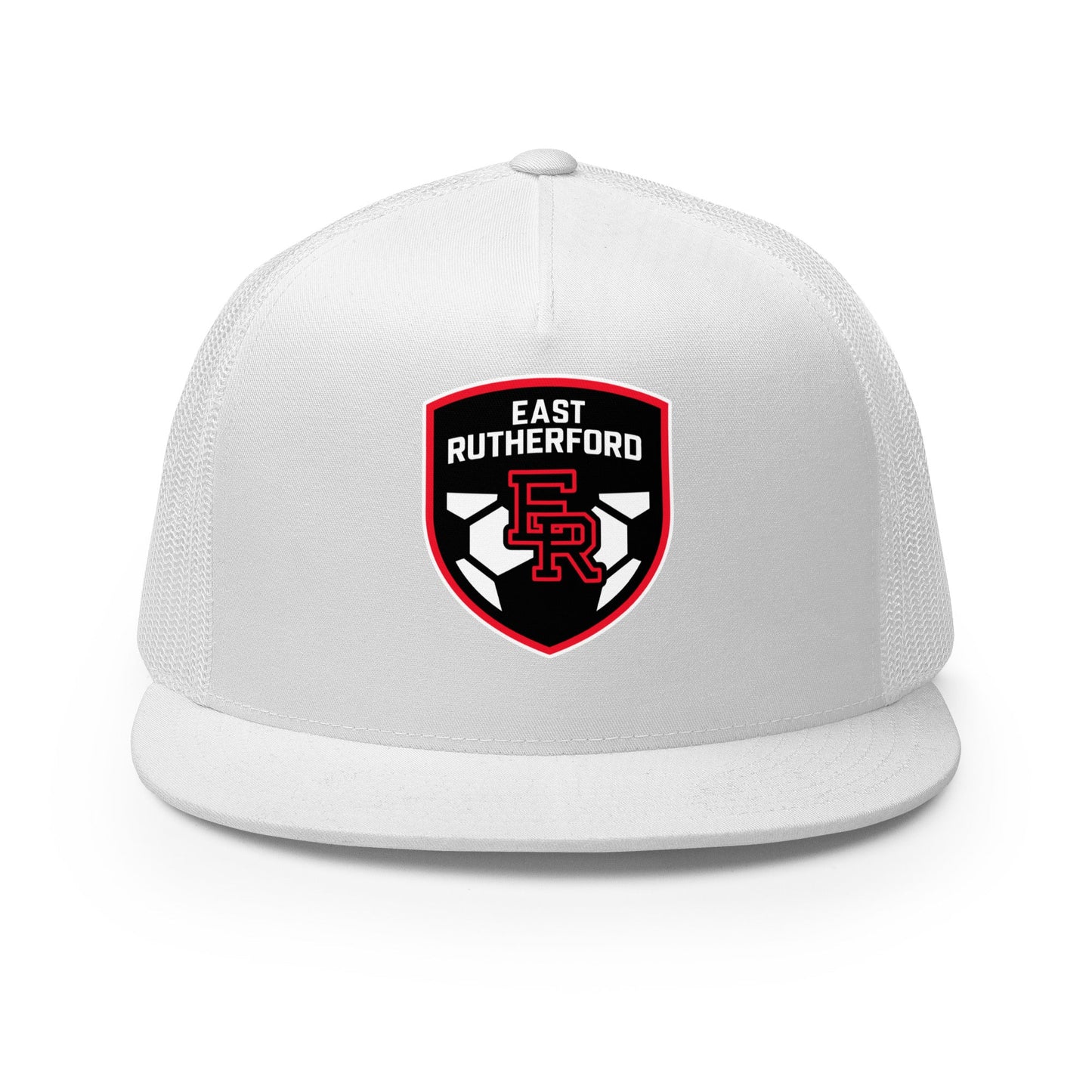 Performance | 5 Panel Trucker Cap | East Rutherford Middle School | Shield Logo