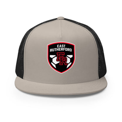 Performance | 5 Panel Trucker Cap | East Rutherford Middle School | Shield Logo