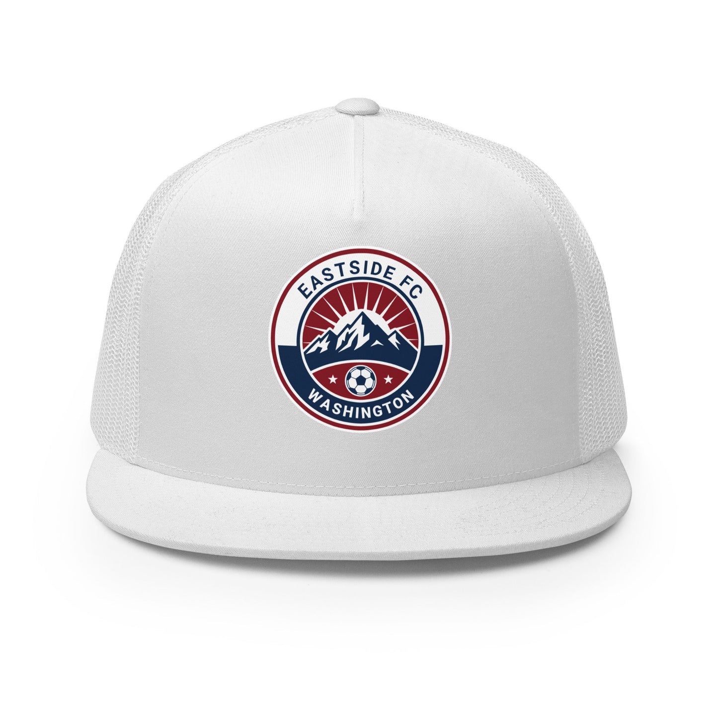 Performance | 5 Panel Trucker Cap | Eastside FC | Mountain Logo