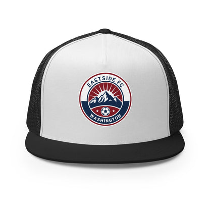 Performance | 5 Panel Trucker Cap | Eastside FC | Mountain Logo
