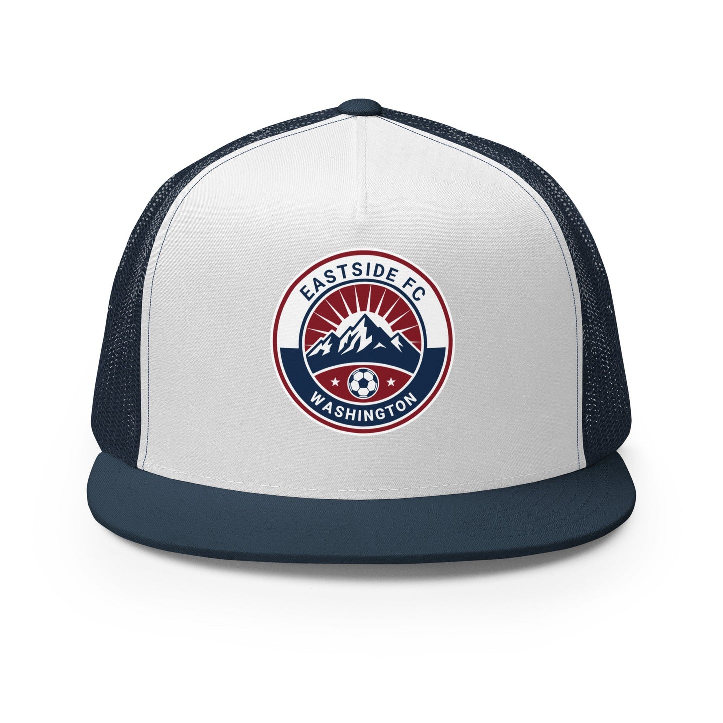 Performance | 5 Panel Trucker Cap | Eastside FC | Mountain Logo