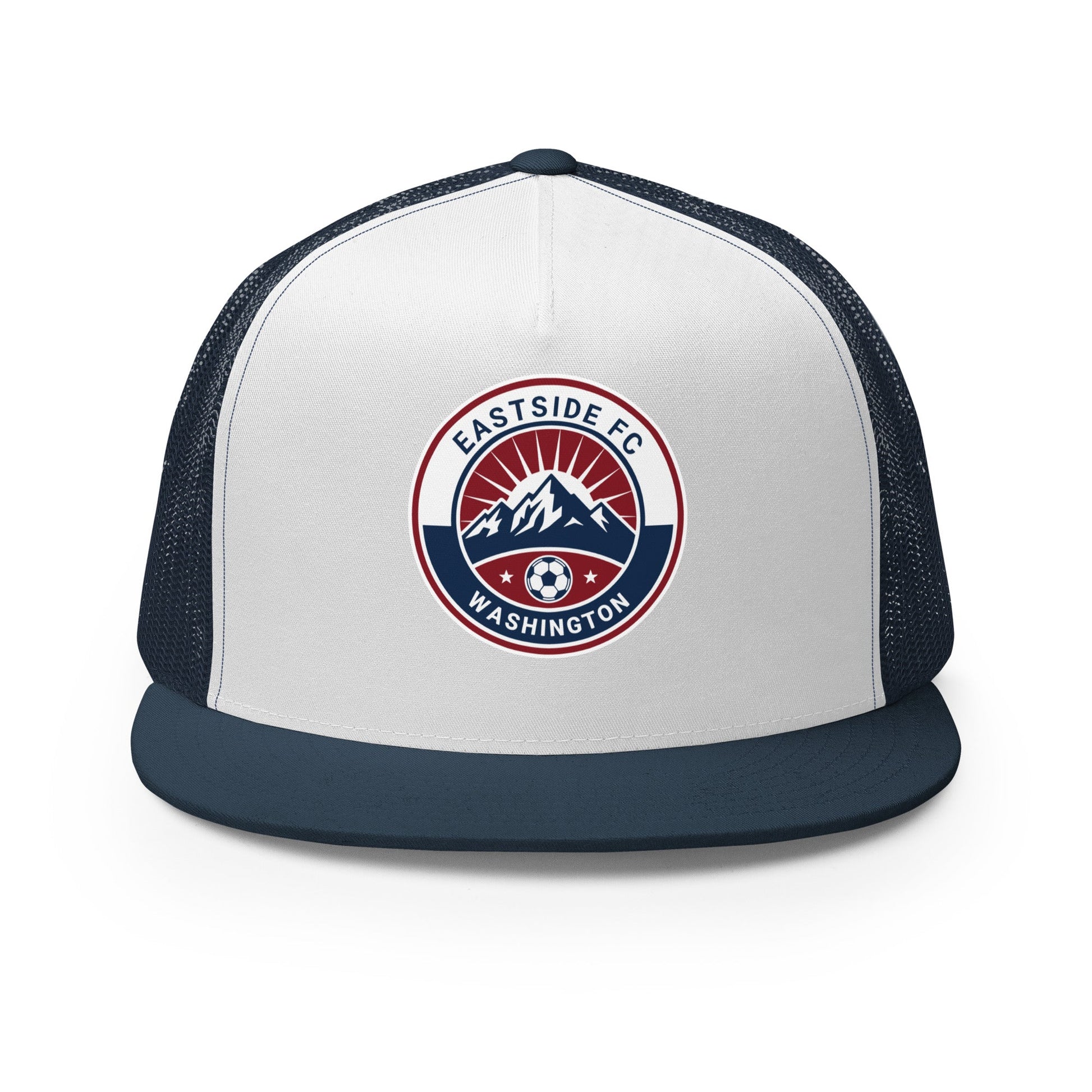 Performance | 5 Panel Trucker Cap | Eastside FC | Mountain Logo