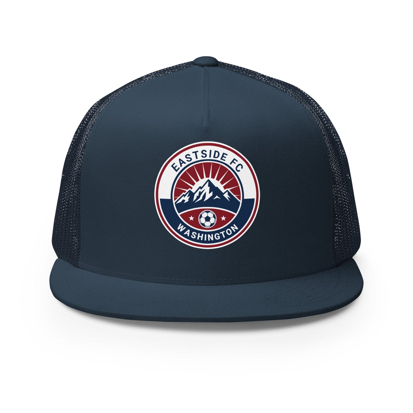 Performance | 5 Panel Trucker Cap | Eastside FC | Mountain Logo