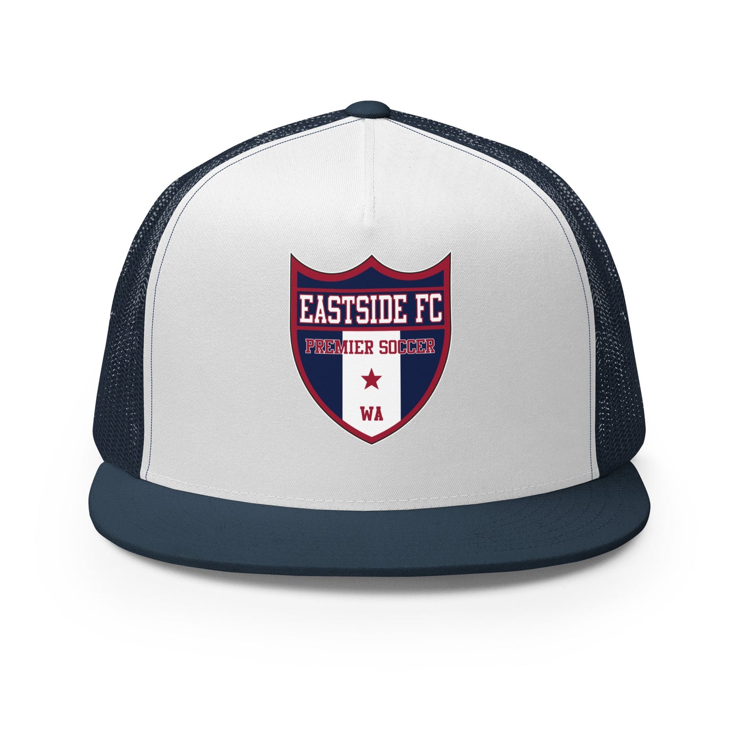 Performance | 5 Panel Trucker Cap | Eastside FC | Shield Logo