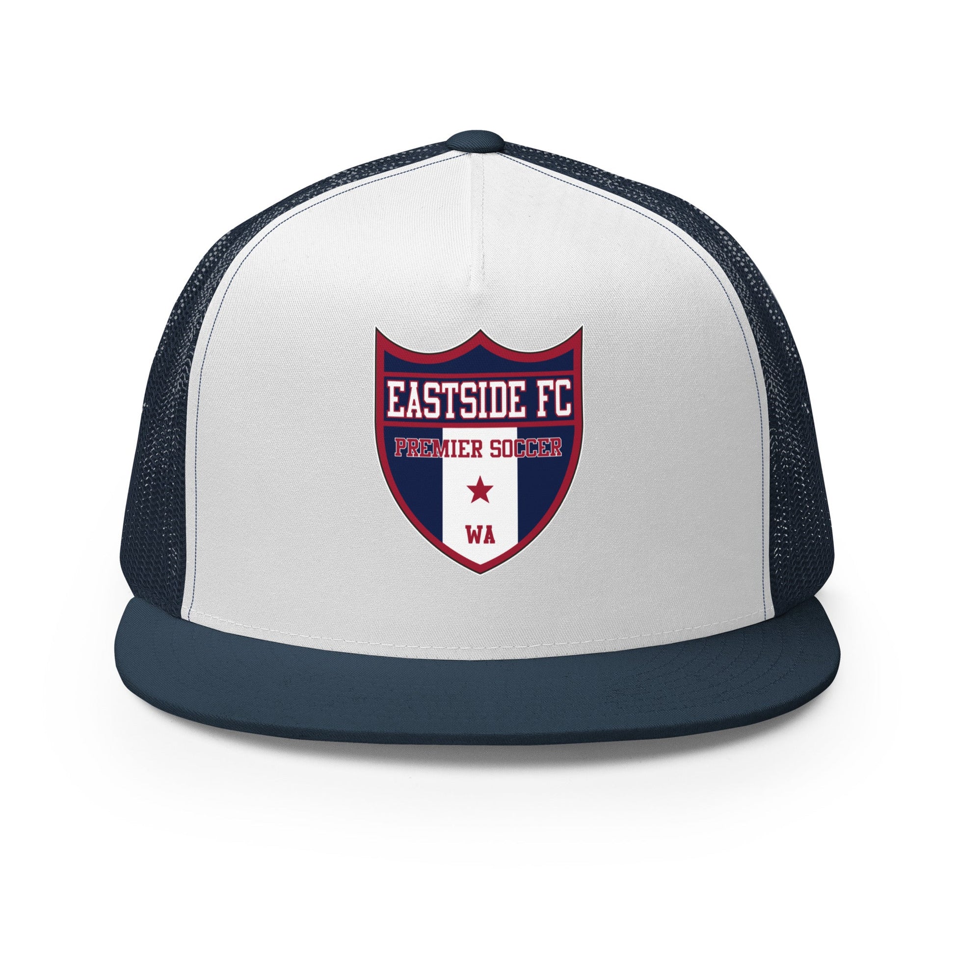 Performance | 5 Panel Trucker Cap | Eastside FC | Shield Logo