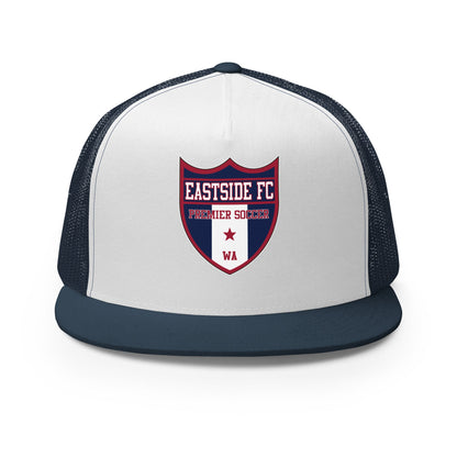 Performance | 5 Panel Trucker Cap | Eastside FC | Shield Logo