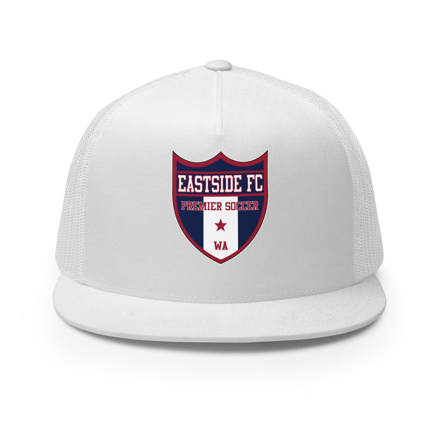 Performance | 5 Panel Trucker Cap | Eastside FC | Shield Logo
