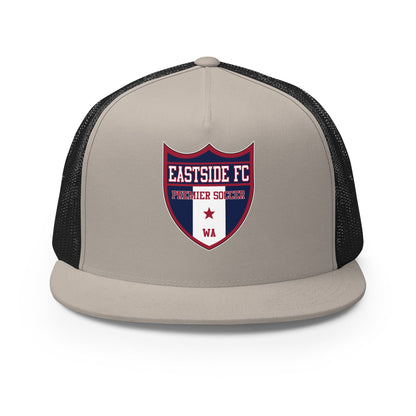 Performance | 5 Panel Trucker Cap | Eastside FC | Shield Logo