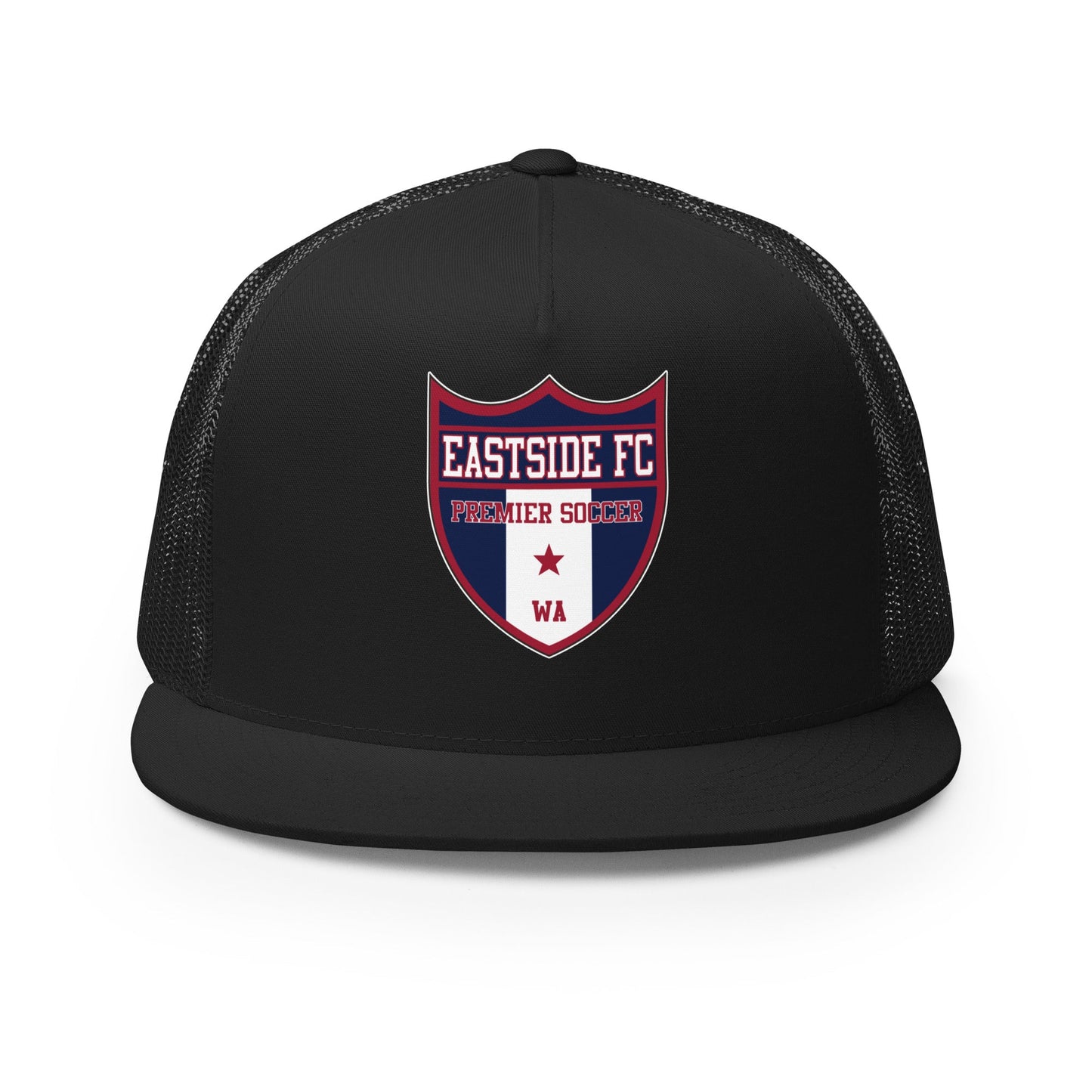 Performance | 5 Panel Trucker Cap | Eastside FC | Shield Logo