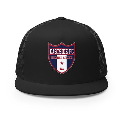 Performance | 5 Panel Trucker Cap | Eastside FC | Shield Logo