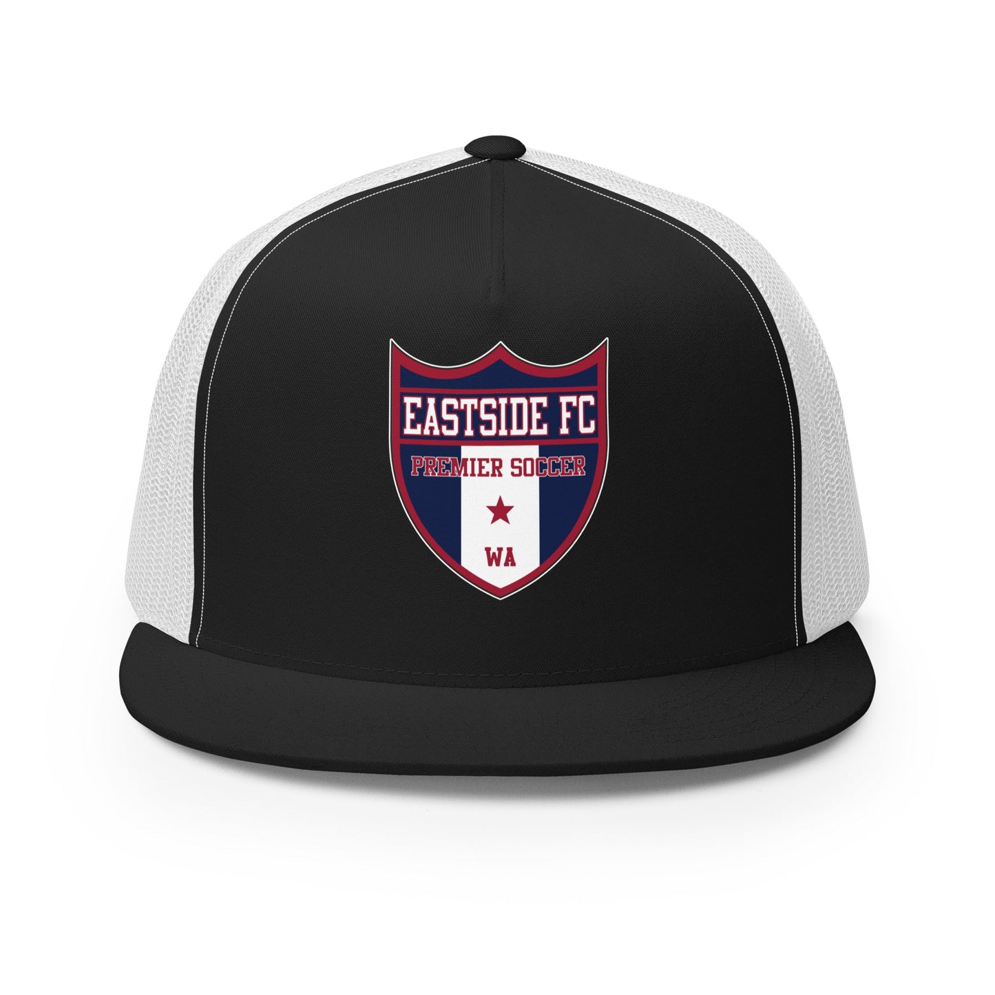 Performance | 5 Panel Trucker Cap | Eastside FC | Shield Logo