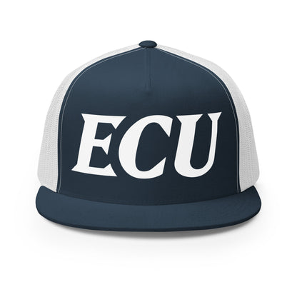 Performance | 5 Panel Trucker Cap | ECU Club Womens Lacrosse | Crest Logo