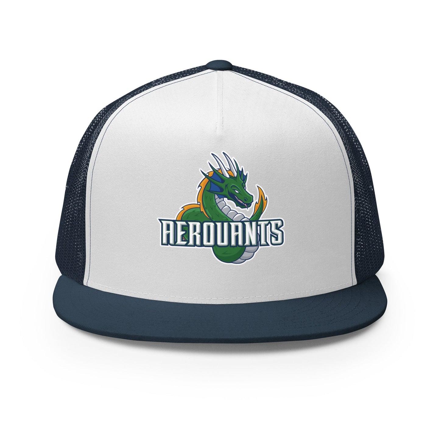 Performance | 5 Panel Trucker Cap | Emerald High School Baseball | Dragon Logo