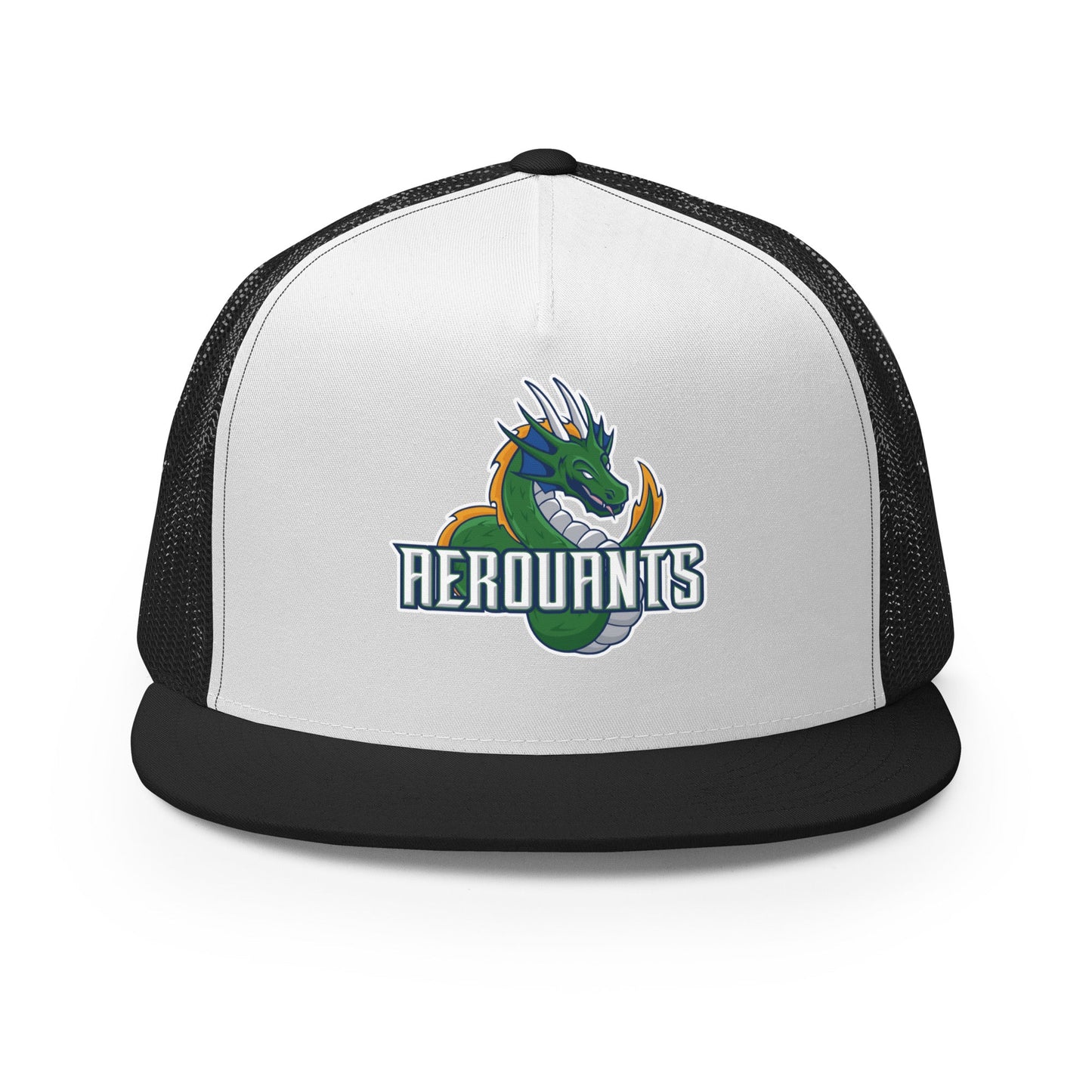 Performance | 5 Panel Trucker Cap | Emerald High School Baseball | Dragon Logo