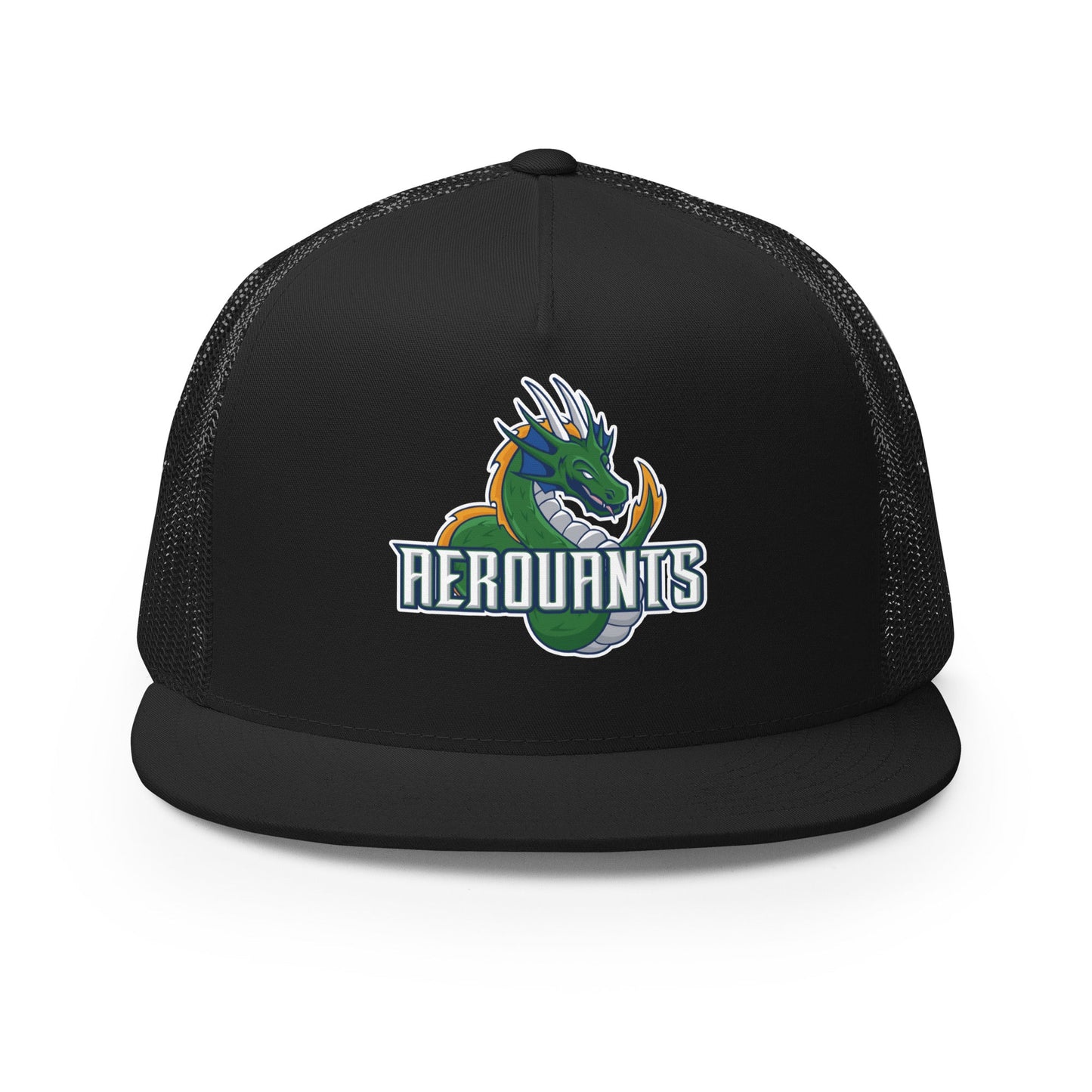Performance | 5 Panel Trucker Cap | Emerald High School Baseball | Dragon Logo