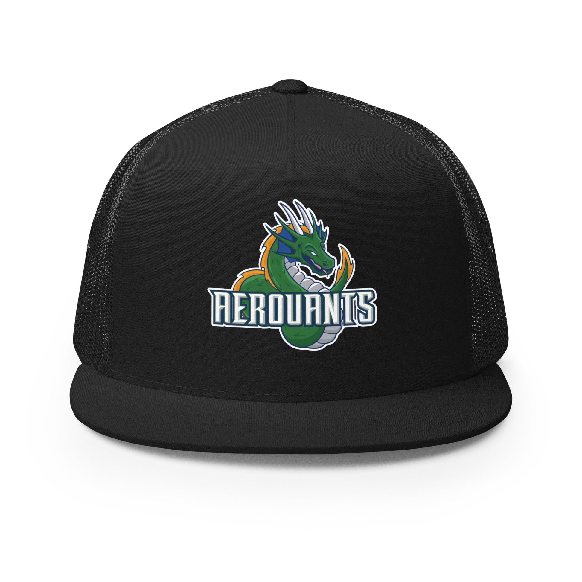 Performance | 5 Panel Trucker Cap | Emerald High School Baseball | Dragon Logo