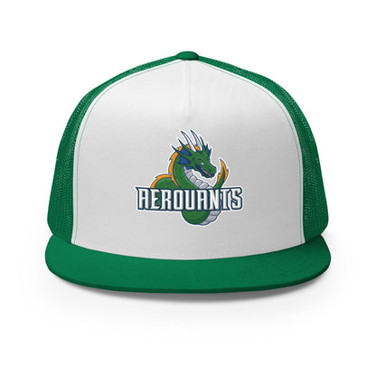 Performance | 5 Panel Trucker Cap | Emerald High School Baseball | Dragon Logo