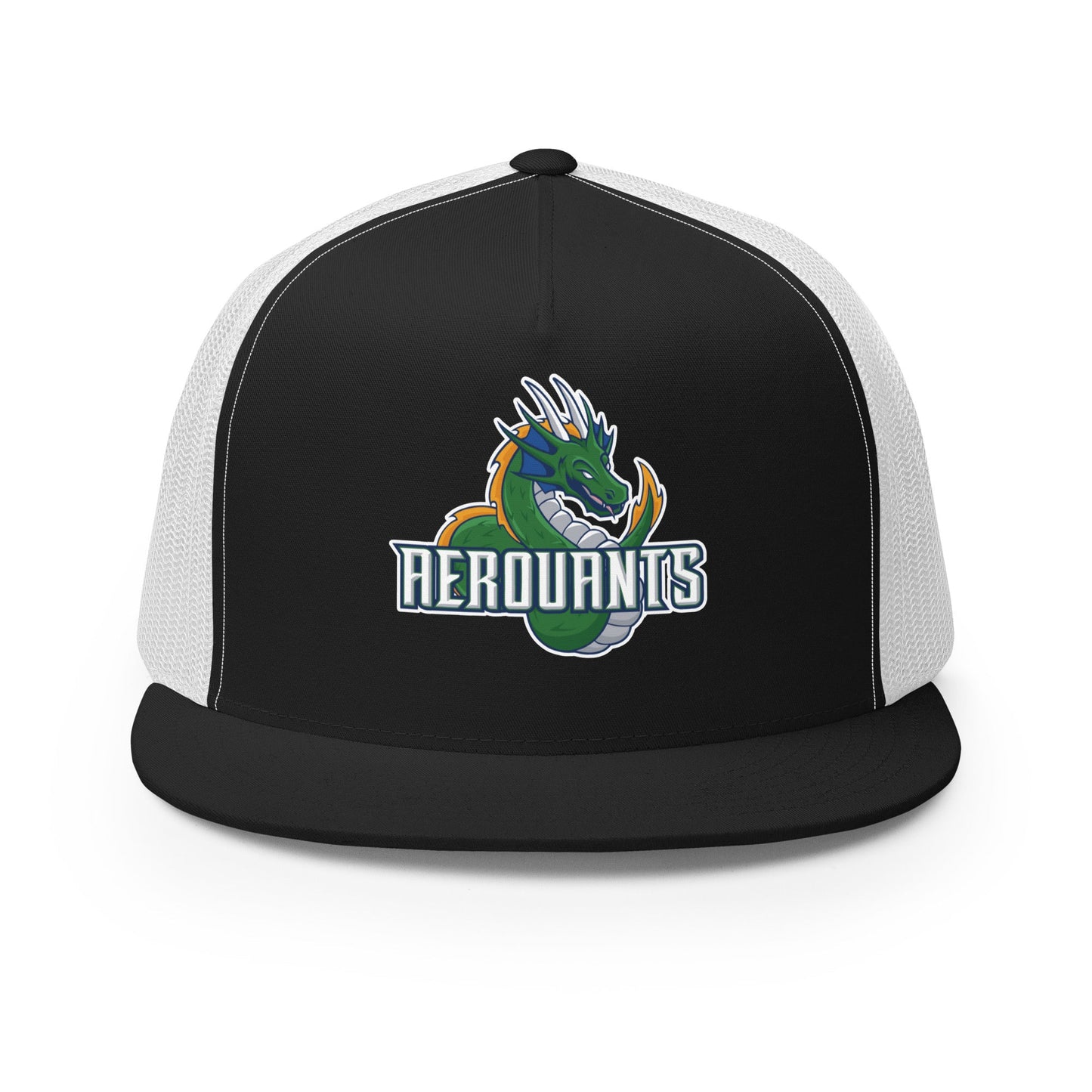 Performance | 5 Panel Trucker Cap | Emerald High School Baseball | Dragon Logo