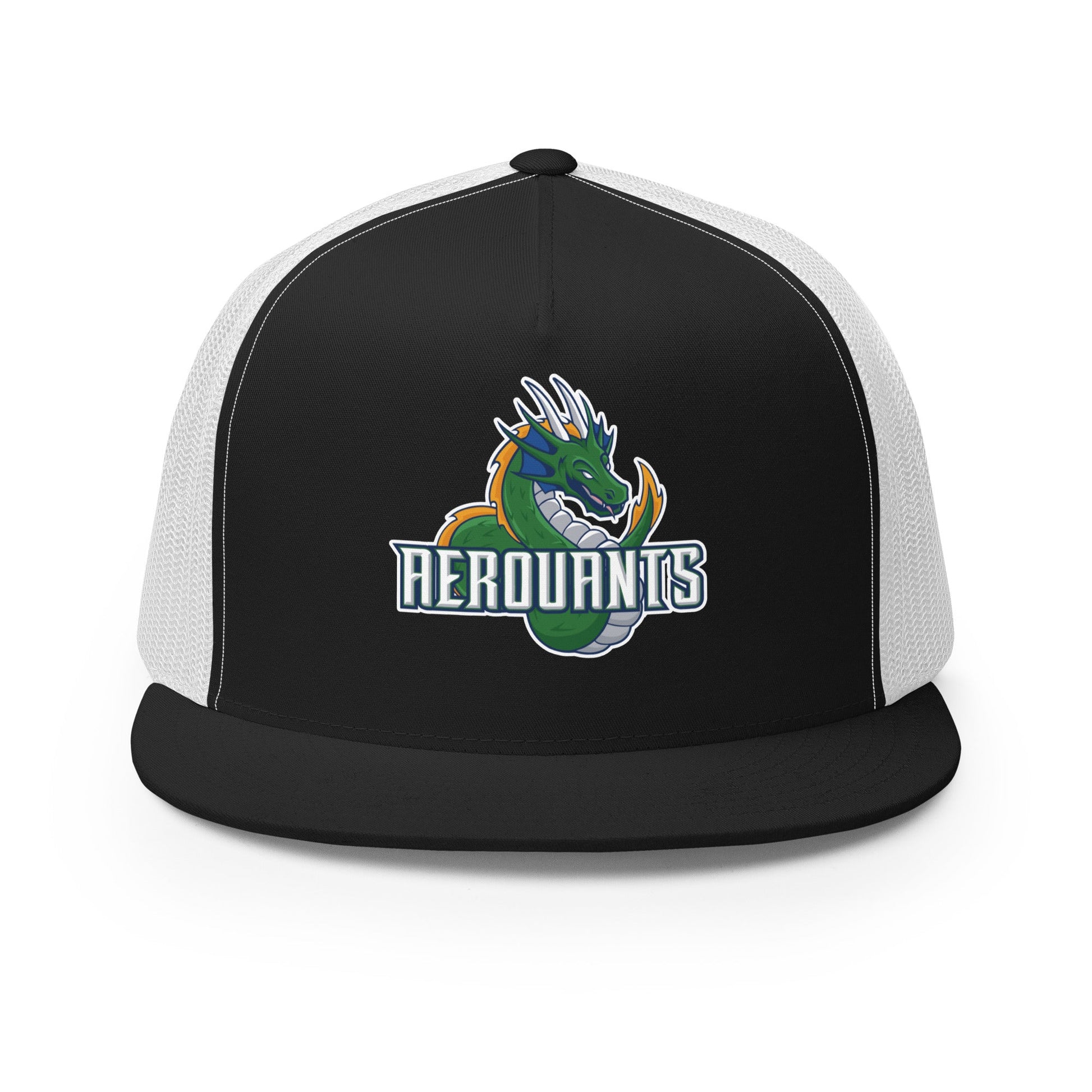 Performance | 5 Panel Trucker Cap | Emerald High School Baseball | Dragon Logo
