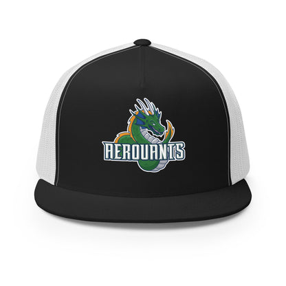 Performance | 5 Panel Trucker Cap | Emerald High School Baseball | Dragon Logo