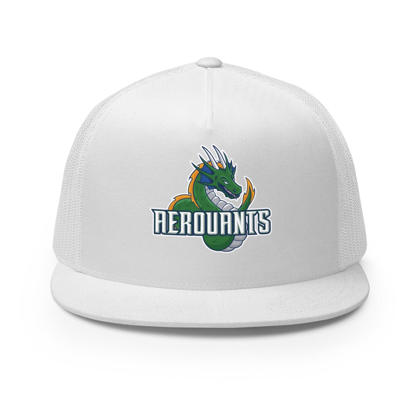 Performance | 5 Panel Trucker Cap | Emerald High School Baseball | Dragon Logo