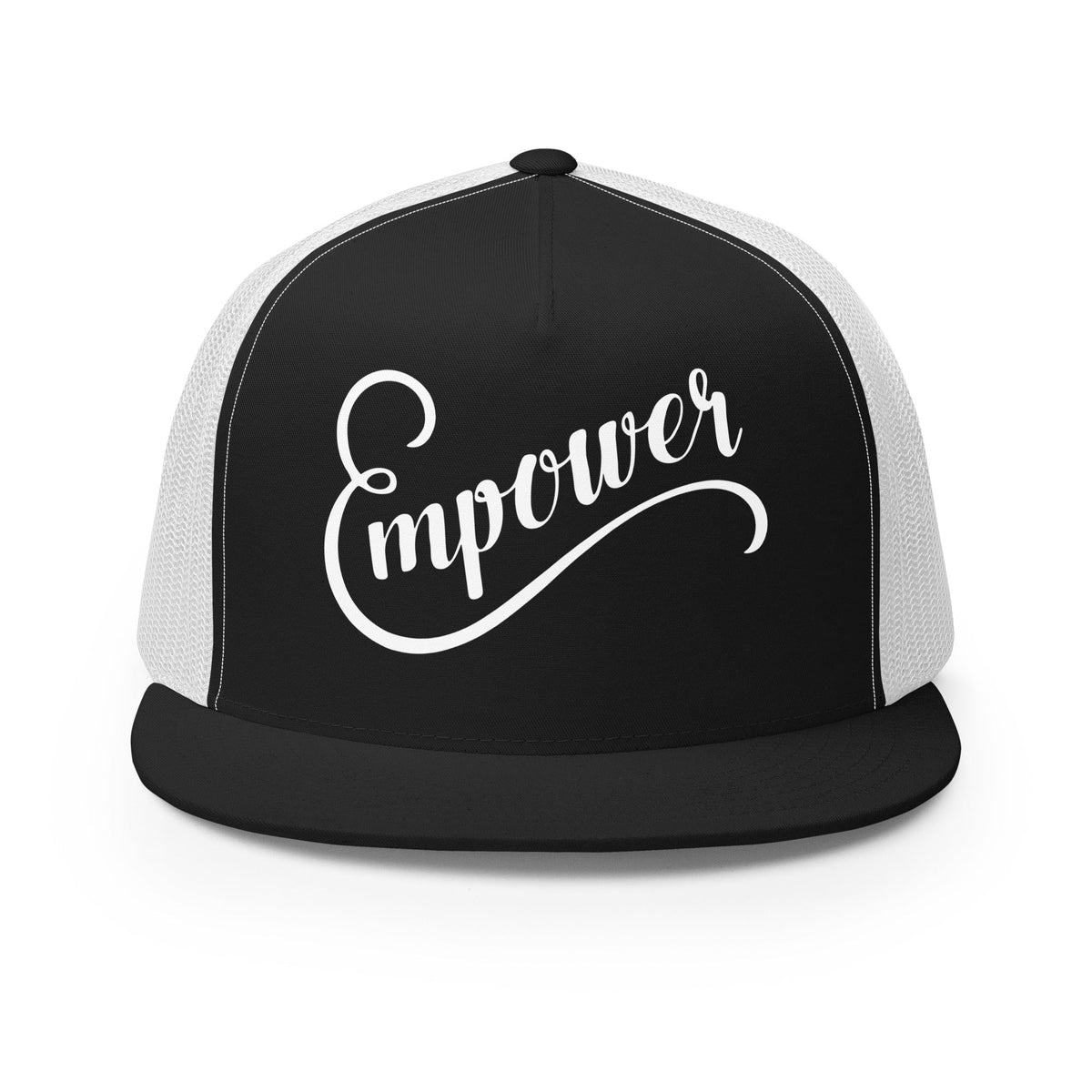 Performance | 5 Panel Trucker Cap | Empower Volleyball Club | Emblem Logo