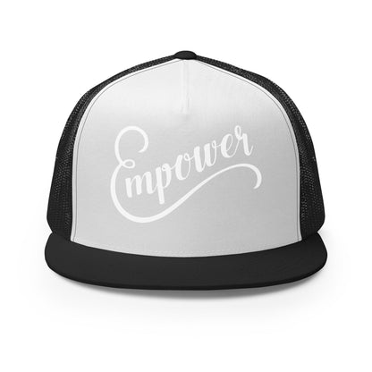 Performance | 5 Panel Trucker Cap | Empower Volleyball Club | Emblem Logo