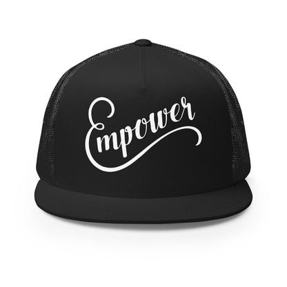 Performance | 5 Panel Trucker Cap | Empower Volleyball Club | Emblem Logo