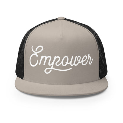 Performance | 5 Panel Trucker Cap | Empower Volleyball Club | Vanguard Logo