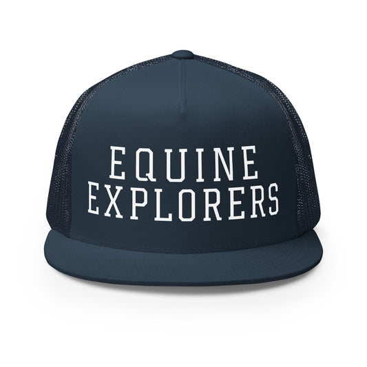 Performance | 5 Panel Trucker Cap | Equine Explorers | Script Logo