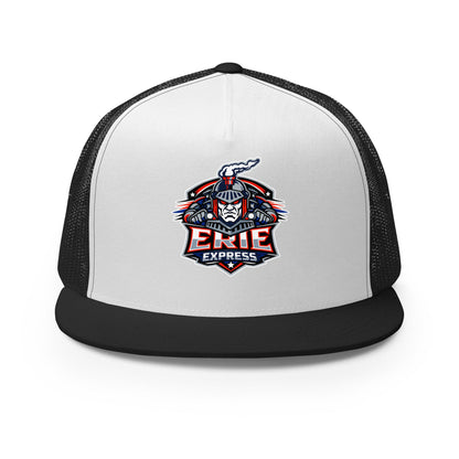 Performance | 5 Panel Trucker Cap | Erie Express Football | Badge Logo