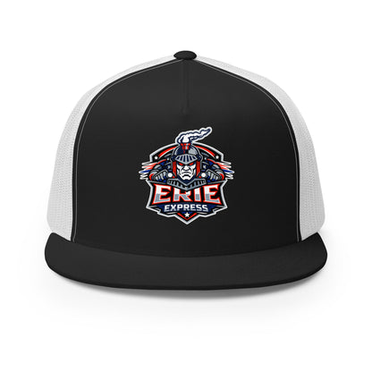 Performance | 5 Panel Trucker Cap | Erie Express Football | Badge Logo