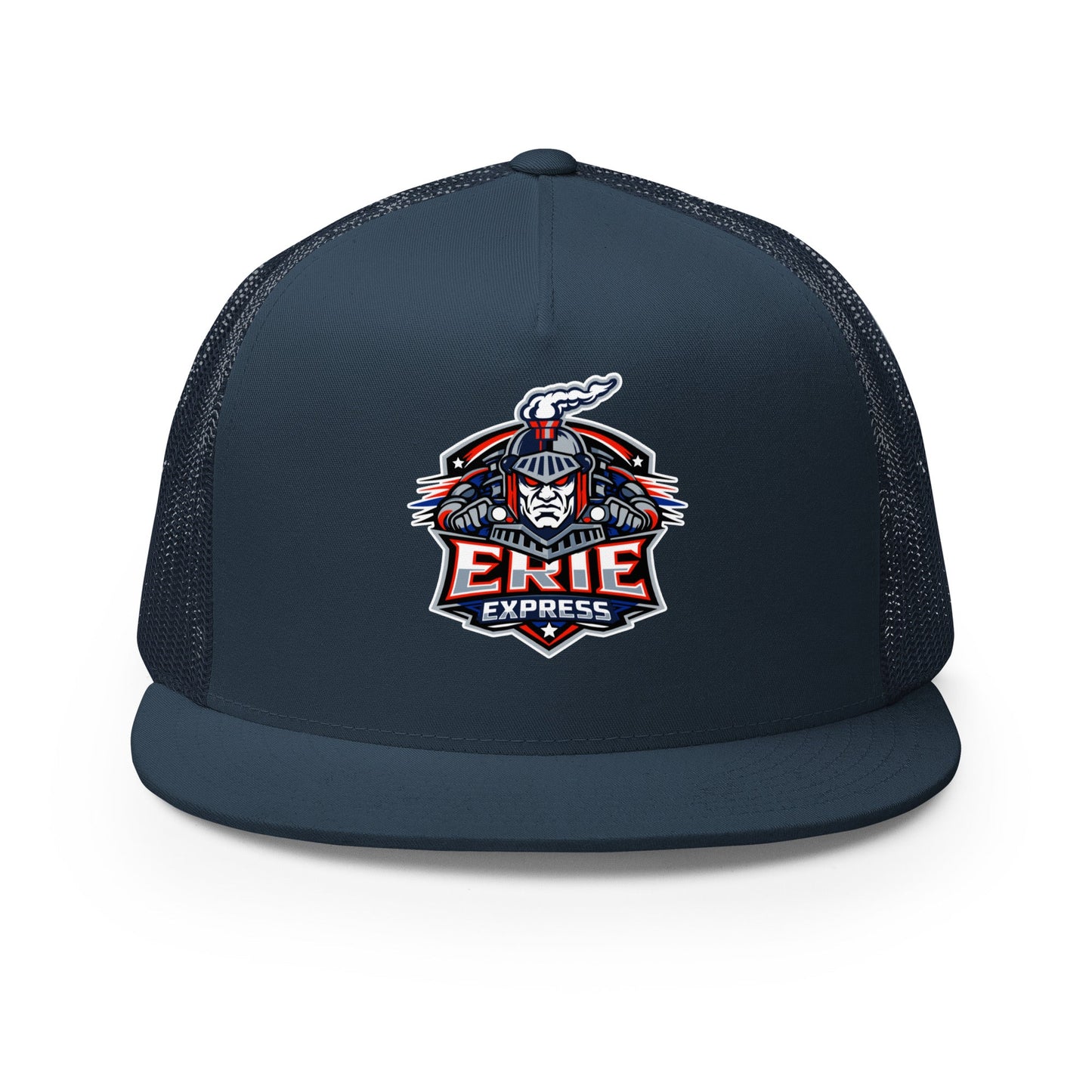 Performance | 5 Panel Trucker Cap | Erie Express Football | Badge Logo