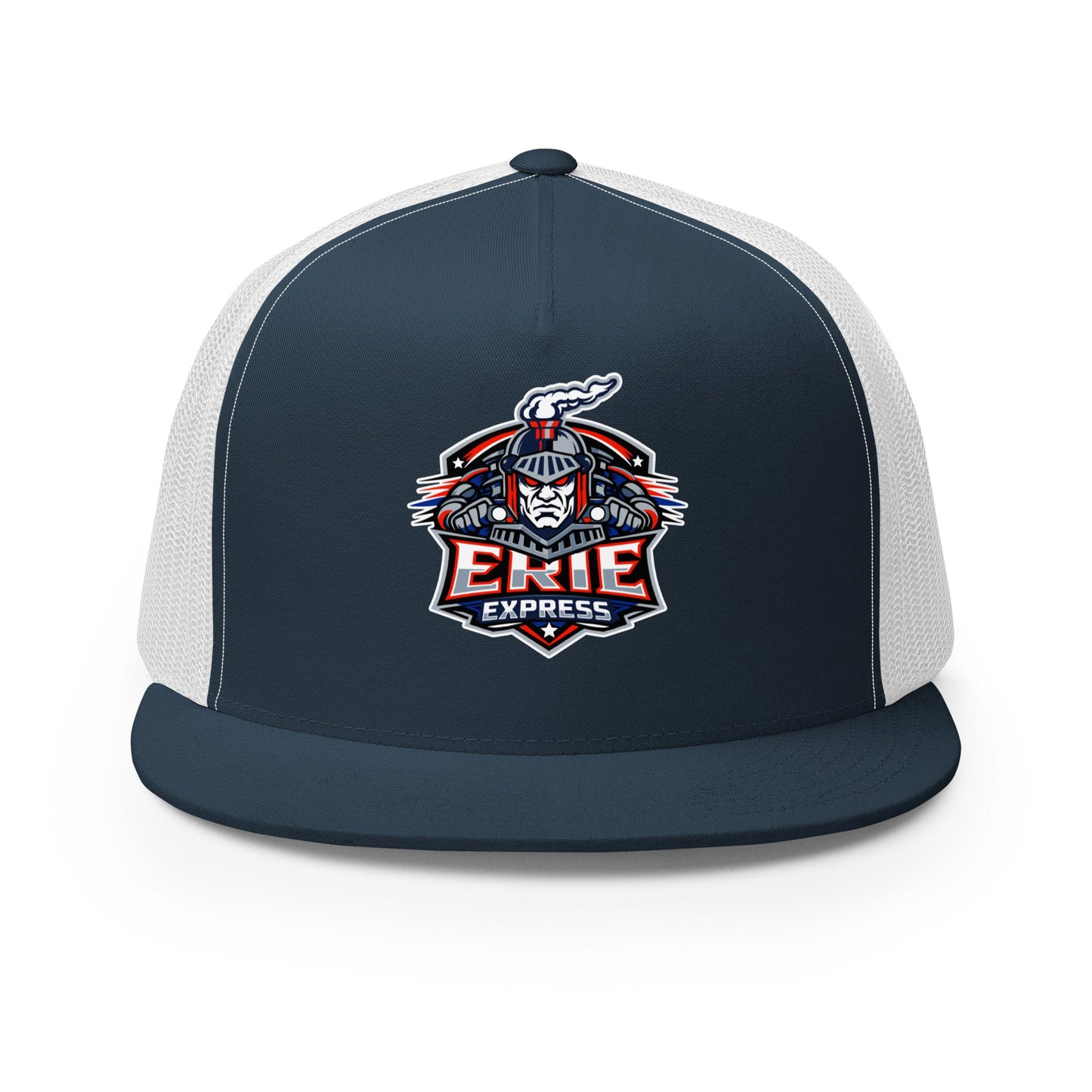 Performance | 5 Panel Trucker Cap | Erie Express Football | Badge Logo
