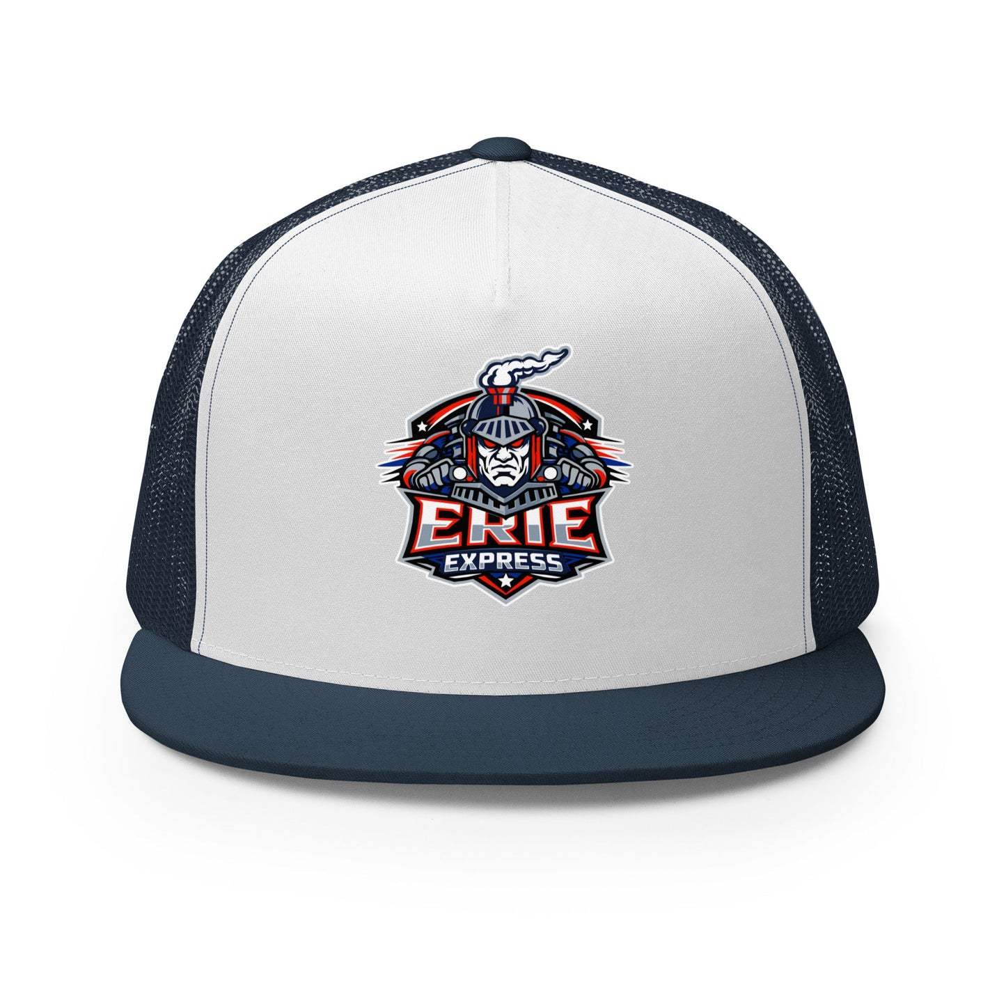 Performance | 5 Panel Trucker Cap | Erie Express Football | Badge Logo