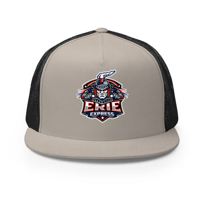 Performance | 5 Panel Trucker Cap | Erie Express Football | Badge Logo
