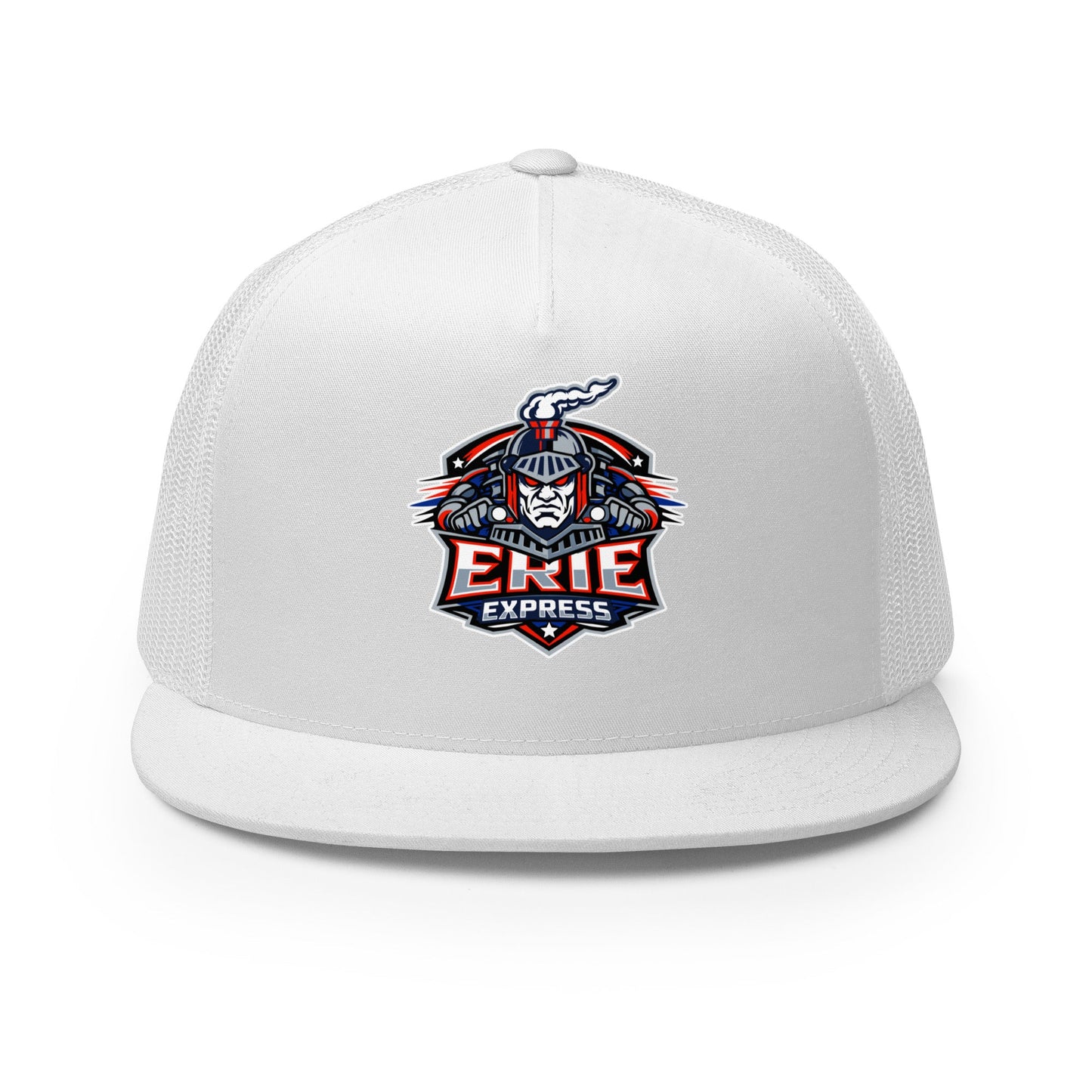 Performance | 5 Panel Trucker Cap | Erie Express Football | Badge Logo