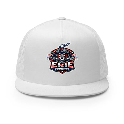 Performance | 5 Panel Trucker Cap | Erie Express Football | Badge Logo