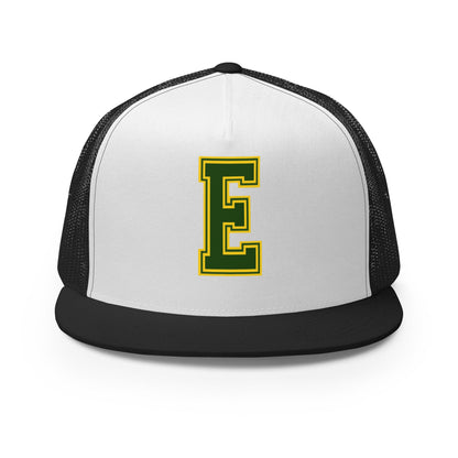 Performance | 5 Panel Trucker Cap | Evergreen Junior High | Vanguard Crest Logo