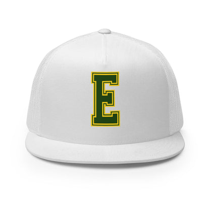 Performance | 5 Panel Trucker Cap | Evergreen Junior High | Vanguard Crest Logo