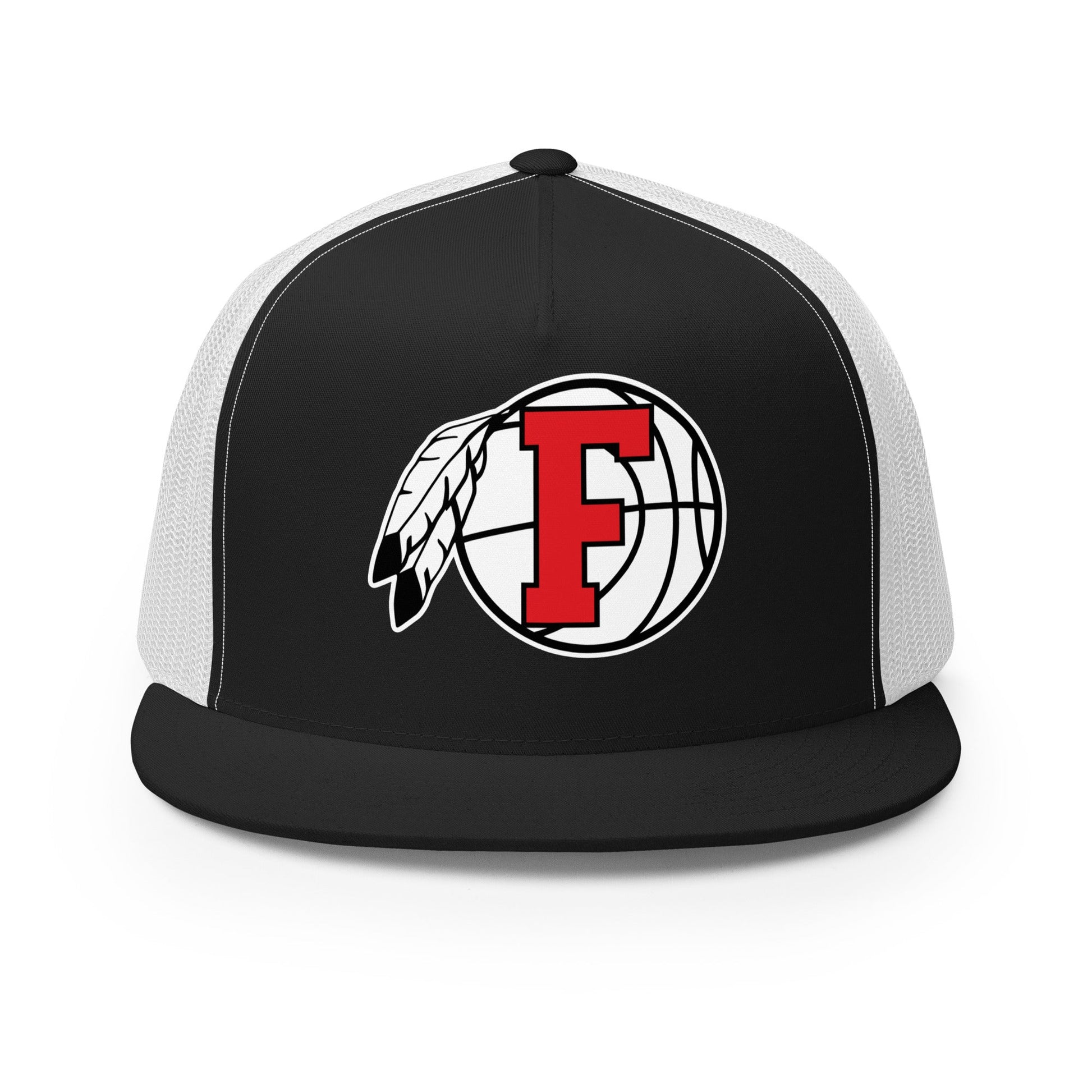 Performance | 5 Panel Trucker Cap | Fallbrook Basketball | Retro Logo