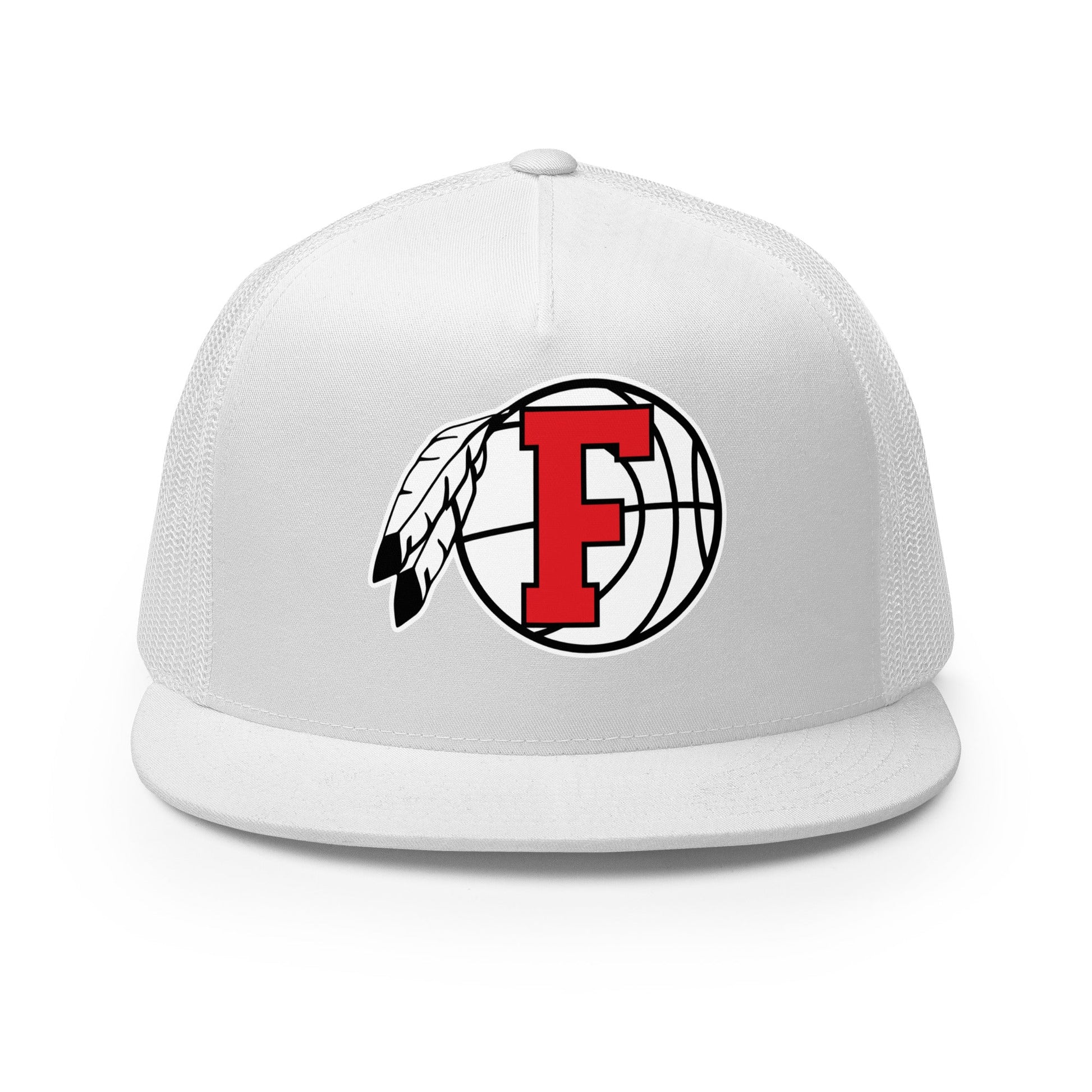 Performance | 5 Panel Trucker Cap | Fallbrook Basketball | Retro Logo