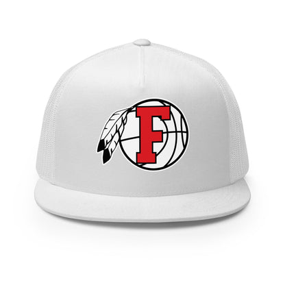 Performance | 5 Panel Trucker Cap | Fallbrook Basketball | Retro Logo