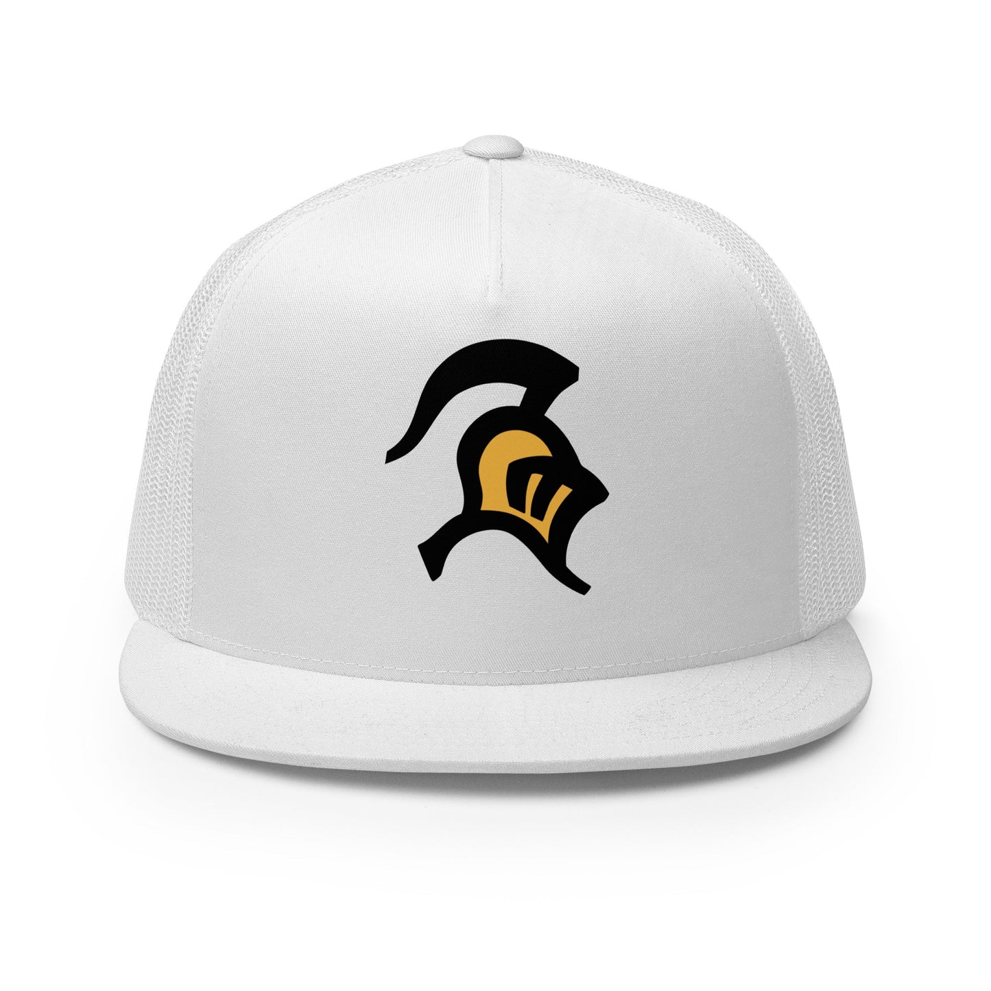 Performance | 5 Panel Trucker Cap | Farmington Stunt | Spartan Mark Logo