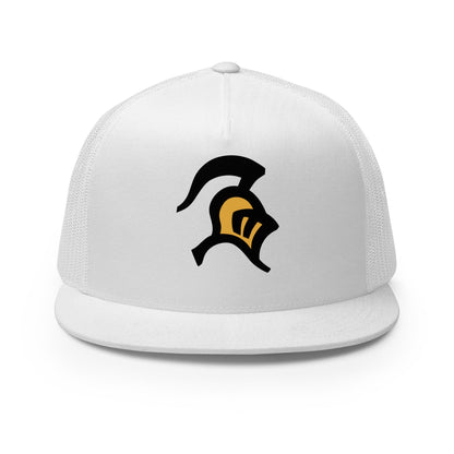 Performance | 5 Panel Trucker Cap | Farmington Stunt | Spartan Mark Logo