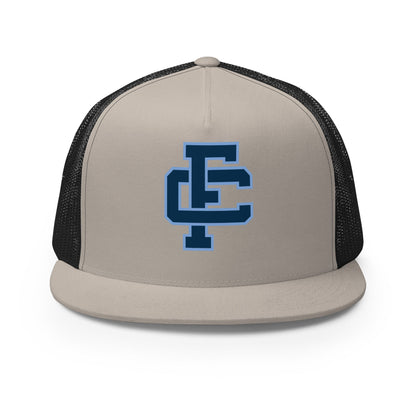 Performance | 5 Panel Trucker Cap | Fellowship Christian School | Vanguard Crest Logo
