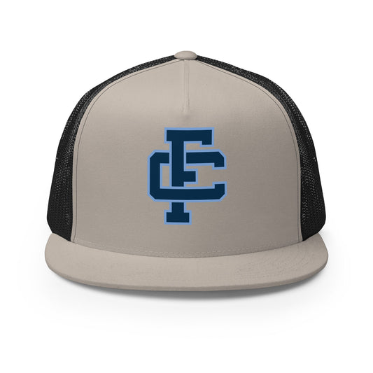 Performance | 5 Panel Trucker Cap | Fellowship Christian School | Vanguard Crest Logo