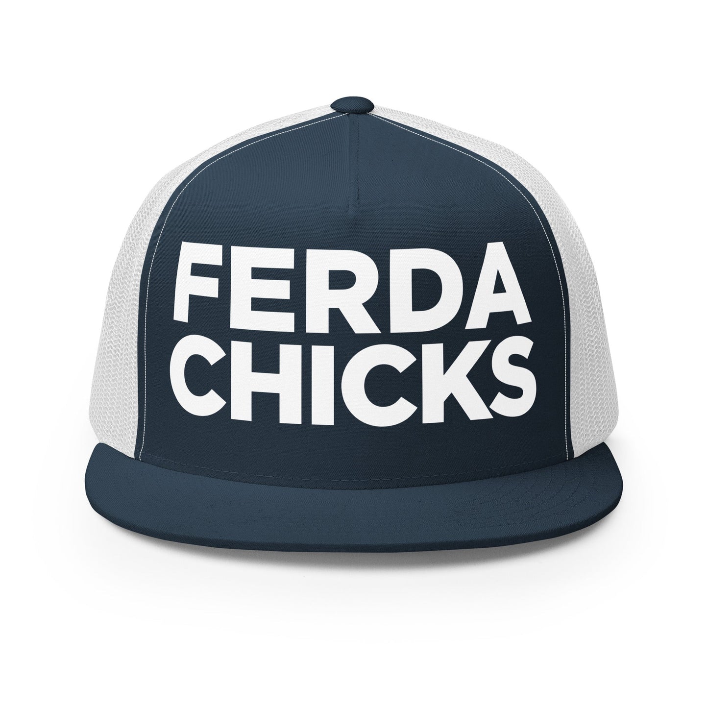 Performance | 5 Panel Trucker Cap | FerDa Chicks | Badge Logo