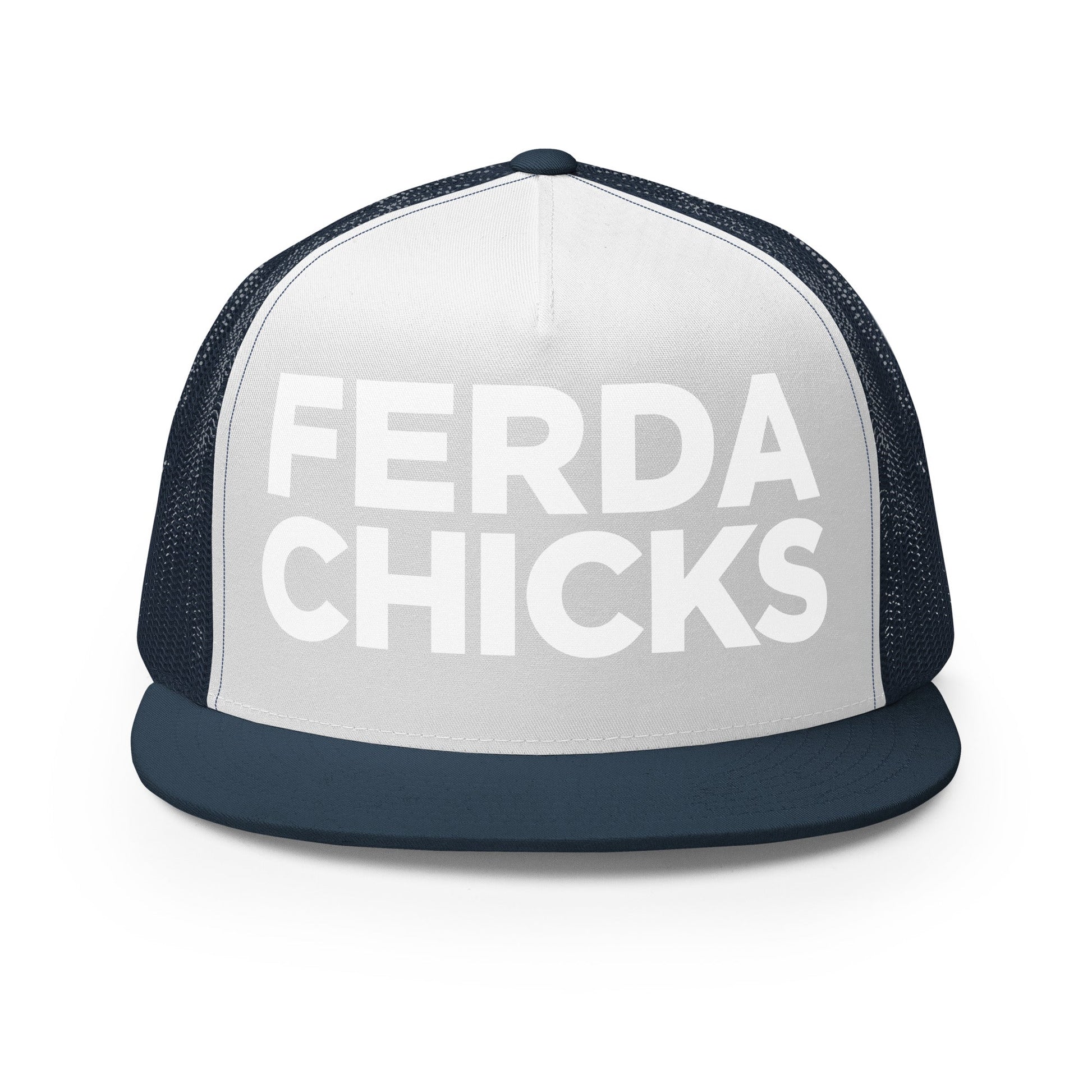 Performance | 5 Panel Trucker Cap | FerDa Chicks | Badge Logo